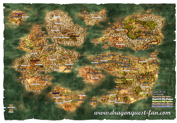 dragon quest viii map by level