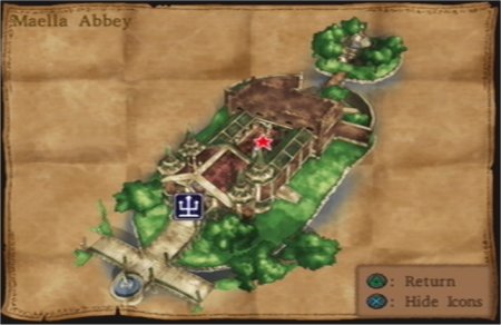 Dragon Quest Carte Abbaye de Maella