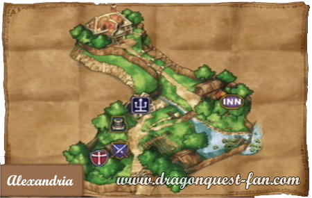 Dragon Quest Carte Alexandria