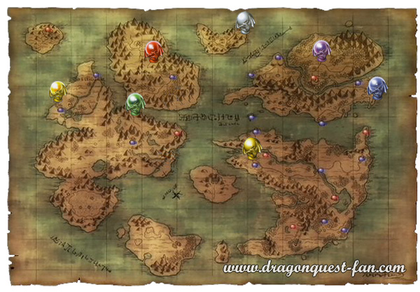 Carte Orbes Dragon Quest