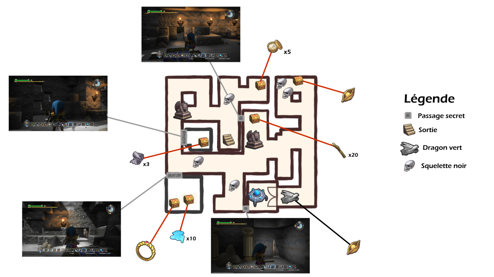 Carte du sanctuaire caché