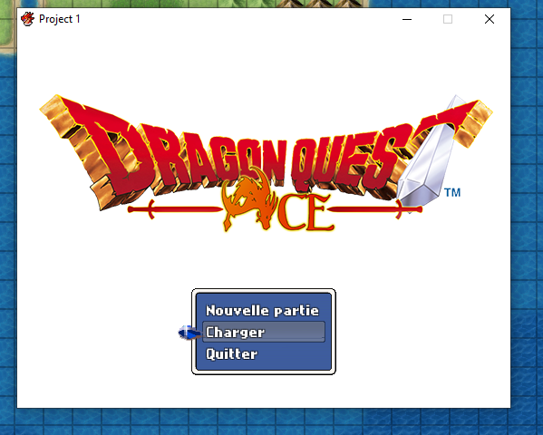 Ecran titre de Dragon Quest Ace 